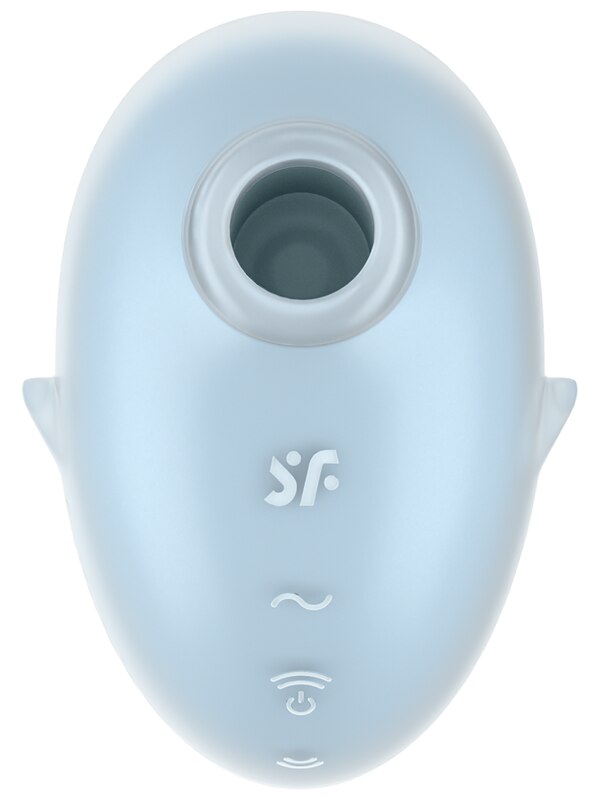 Satisfyer Cutie Ghost - Blue - Blue USB Rechargeable Air Pulse Stimulator Satisfyer