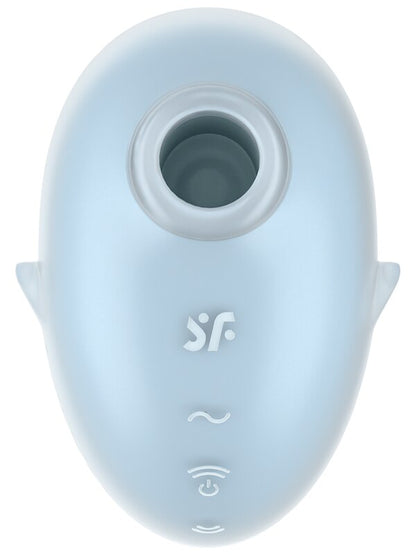 Satisfyer Cutie Ghost - Blue - Blue USB Rechargeable Air Pulse Stimulator Satisfyer