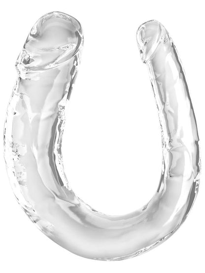 King Cock Clear Medium Double Trouble - Clear Medium Double Penetration Dong Pipedream