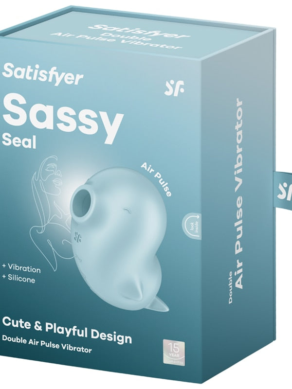 Satisfyer Sassy Seal - Light Blue USB Rechargeable Air Pulse Stimulator Satisfyer
