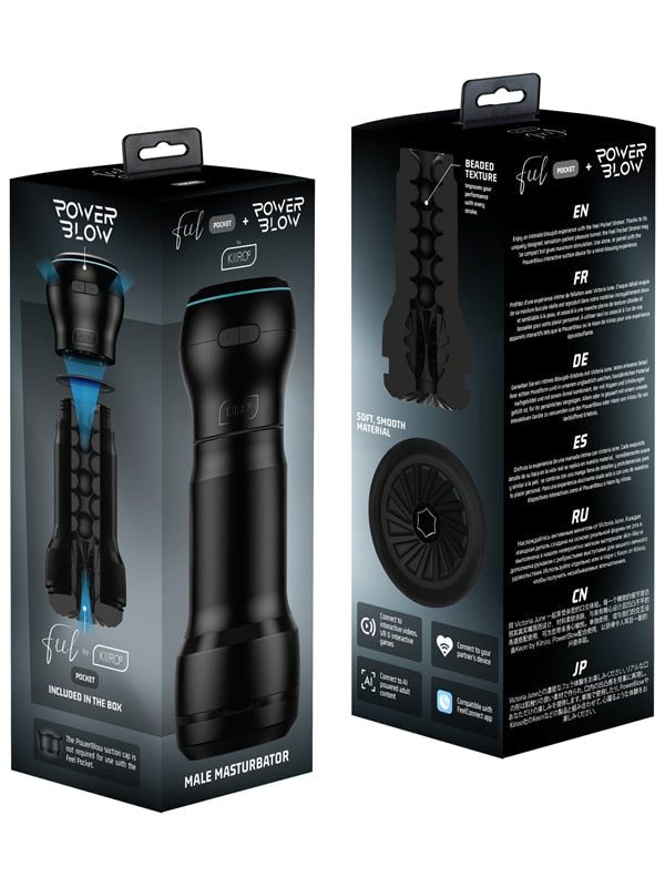Feel Pocket Blow Pocket Stroker and Power Blow Combo Box By KIIROO Kiiroo