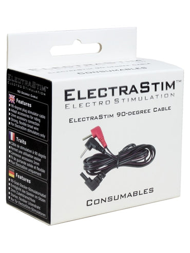 Electrastim Spare/Replacement Cable with 90 Degree Plugs Electrastim
