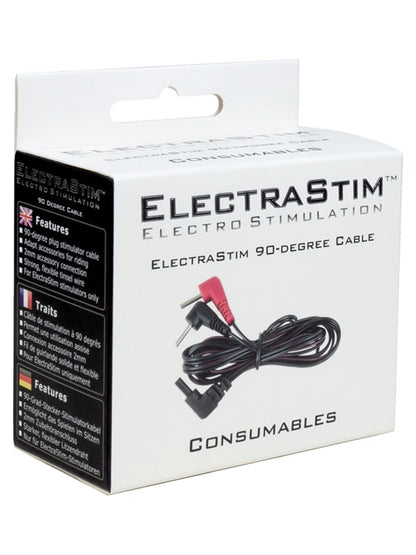 Electrastim Spare/Replacement Cable with 90 Degree Plugs Electrastim