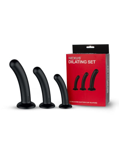 Nexus Dilator Set Silicone Anal Dildos (S M L) Black Nexus