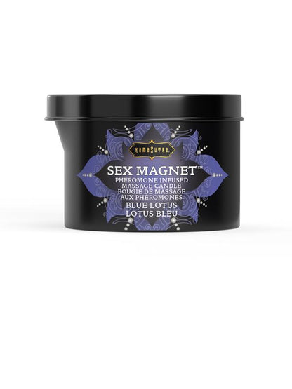 Kama Sutra Sex Magnet MASSAGE BLUE LOTUS CANDLE with pour spout Kama Sutra Products