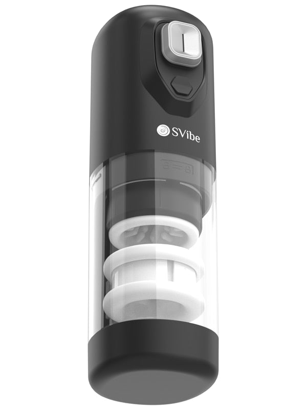 SVibe Ikon Spark Masturbator Transparent Black SVibe