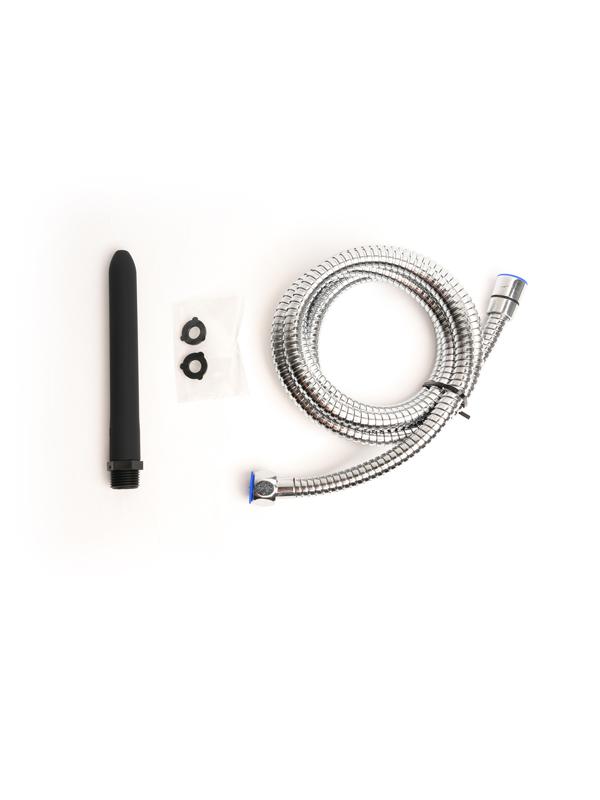 Sport Fucker Hydro Shot Travel Kit - Black 15 cm Clearning Nozzle with 1.8m Flex Hose Connection Sport Fucker