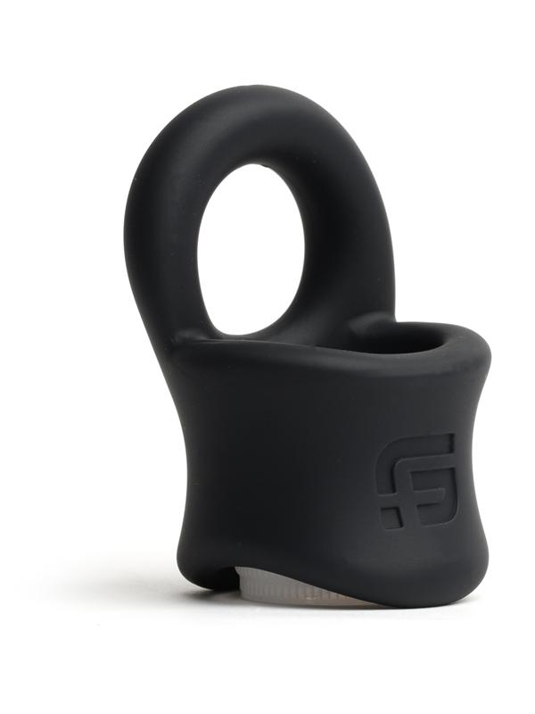 Sport Fucker Baller Ring - Black Liquid Silicone Cock Ring with Ball Stretcher Sport Fucker