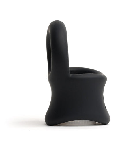 Sport Fucker Baller Ring - Black Liquid Silicone Cock Ring with Ball Stretcher Sport Fucker