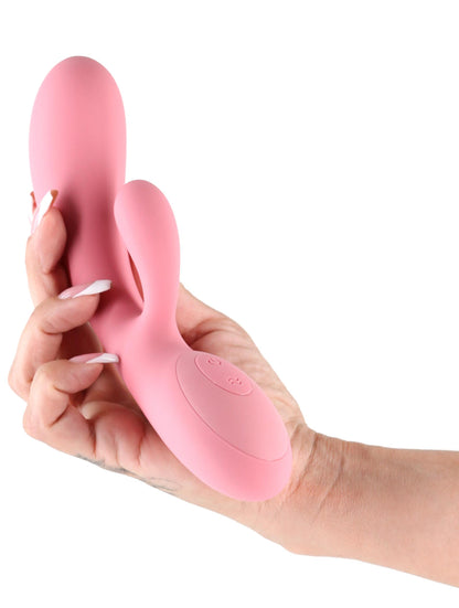 Lust-n-Dreams - Samba - Coral - Pink 19.4 cm USB Rechargeable Rabbit Vibrator NS Novelties