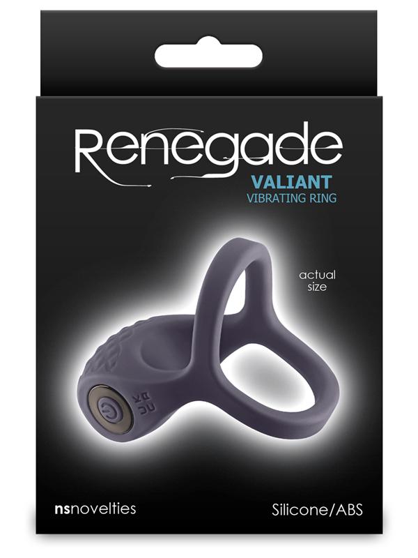 Renegade Valiant - Grey - Grey USB Rechargeable Cock Ring NS Novelties