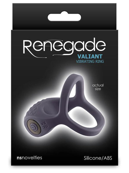 Renegade Valiant - Grey - Grey USB Rechargeable Cock Ring NS Novelties