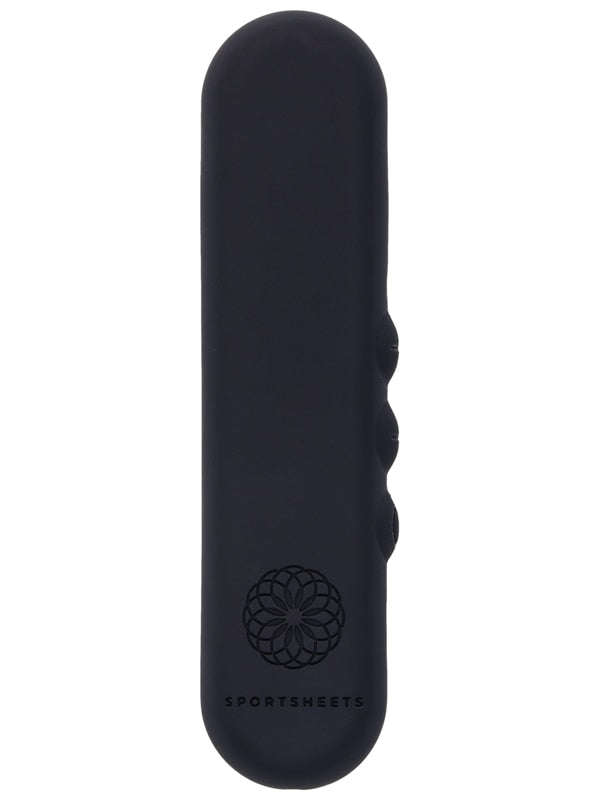 Pivot Flat Bullet - Black - Black 10.2 cm USB Rechargeable Bullet Sportsheets