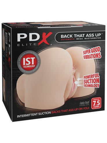 PDX Elite Back That Ass Up - Flesh - Flesh USB Rechargeable Auto Mega Masturbator Pipedream