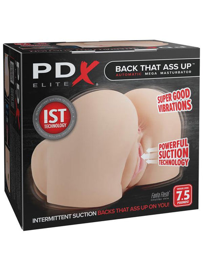 PDX Elite Back That Ass Up - Flesh - Flesh USB Rechargeable Auto Mega Masturbator Pipedream