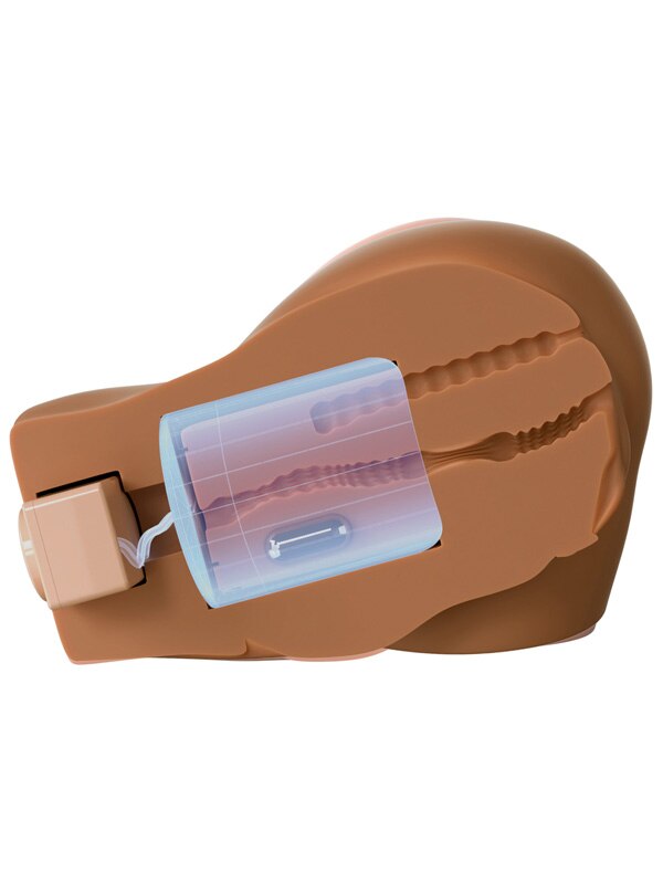 PDX Elite Back That Ass Up - Brown - Brown USB Rechargeable Auto Mega Masturbator Pipedream
