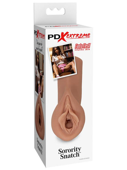 Pipedream Extreme Toyz Sorority Snatch - Brown - Brown Vagina Stroker Pipedream