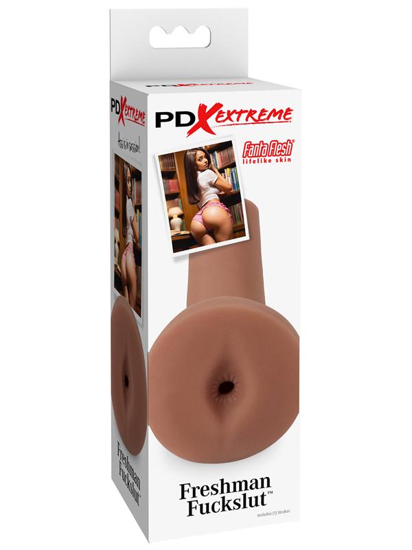 Pipedream Extreme Toyz Freshman Fuckslut - Brown - Brown Ass Stroker Pipedream