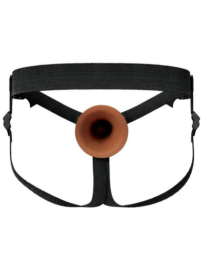 FX Elite 8'' Silicone Hollow Strap-On - Tan - Tan 20 cm Hollow Strap-On Pipedream
