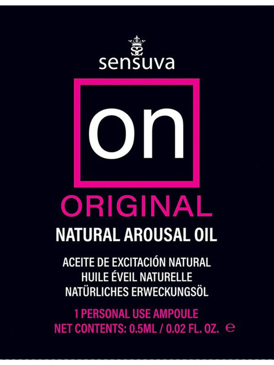 On Original Arousal Oil Ampoule Packet Sensuva