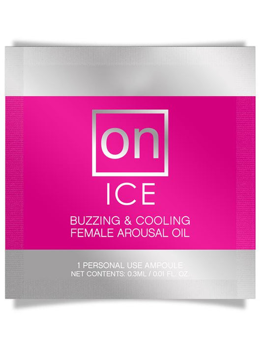On Ice Arousal Oil Single Use Ampoule Packet Sensuva