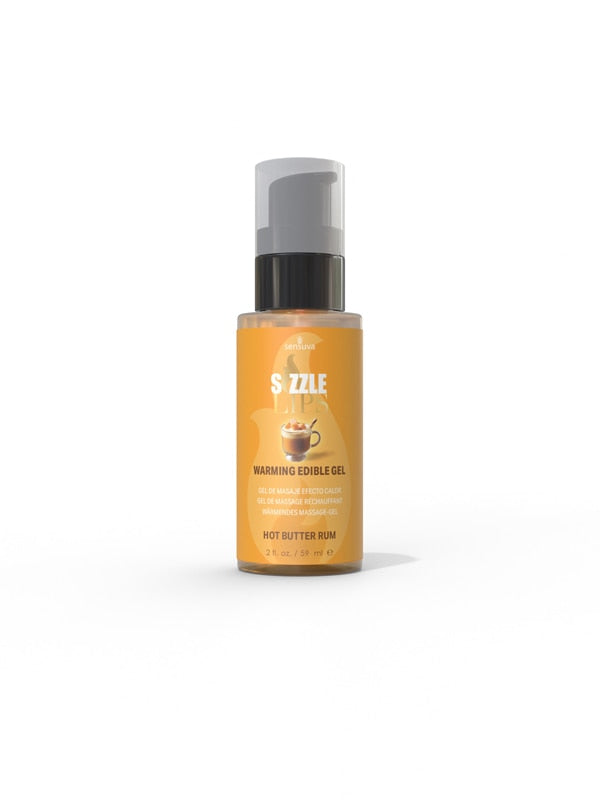 Sizzle Lips Warming Gel Butter Rum 2 fl.oz. (59ml) Bottle Sensuva