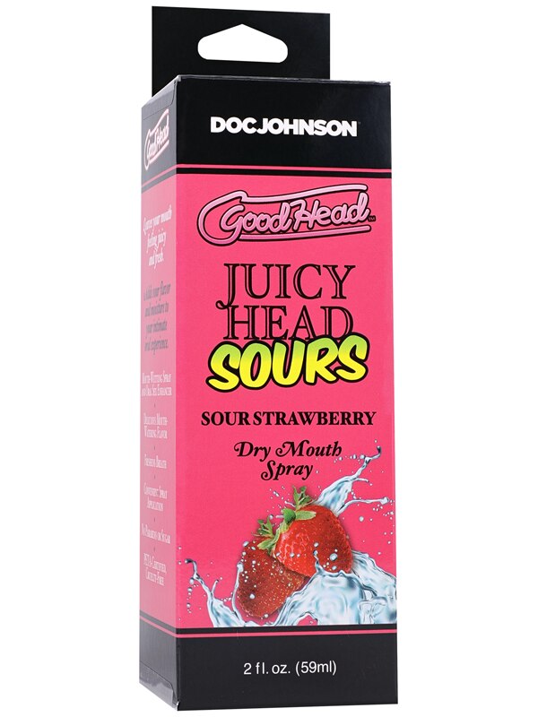 GoodHead - Juicy Head - Dry Mouth Spray - Sour Strawberry - 2 fl. oz. Doc Johnson