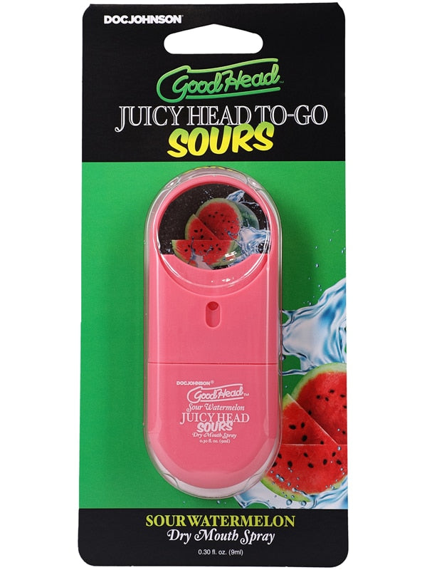 GoodHead - Juicy Head Dry Mouth Spray To-Go - Sour Watermelon - .30 fl. oz. Doc Johnson