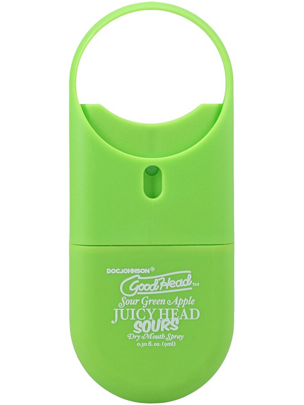 GoodHead - Juicy Head Dry Mouth Spray To-Go - Sour Green Apple - .30 fl. oz. Doc Johnson