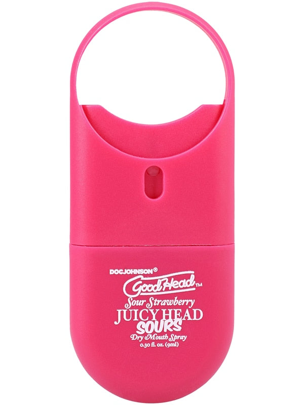 GoodHead - Juicy Head Dry Mouth Spray To-Go - Sour Strawberry - .30 fl. oz. Doc Johnson