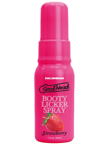GoodHead Booty Licker Spray - Strawberry - Strawberry Flavoured Spray - 29 ml Bottle Doc Johnson