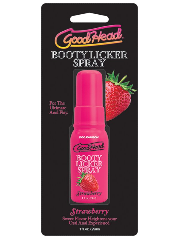 GoodHead Booty Licker Spray - Strawberry - Strawberry Flavoured Spray - 29 ml Bottle Doc Johnson