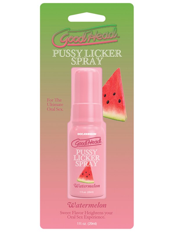 GoodHead Pussy Licker Spray - Watermelon - Watermelon Flavoured Spray - 29 ml Bottle Doc Johnson