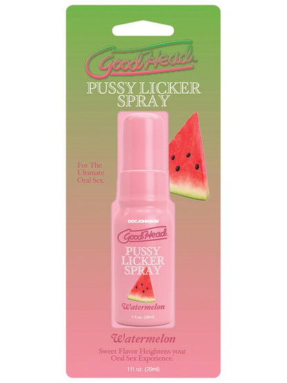 GoodHead Pussy Licker Spray - Watermelon - Watermelon Flavoured Spray - 29 ml Bottle Doc Johnson