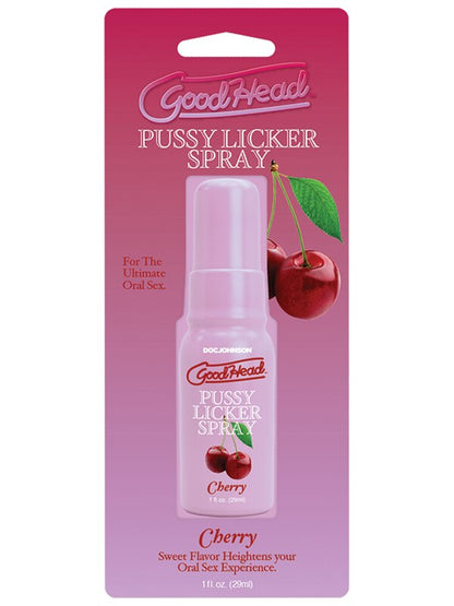 GoodHead Pussy Licker Spray - Cherry - Cherry Flavoured Spray - 29 ml Bottle Doc Johnson