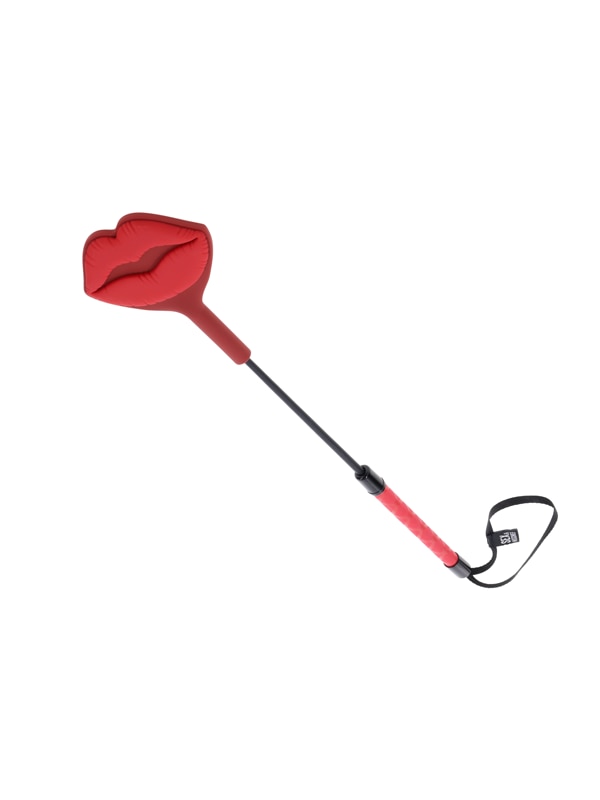 S&M Exs & Ohs Kiss Crop - Red Silicone Tipped Crop Whip Sportsheets