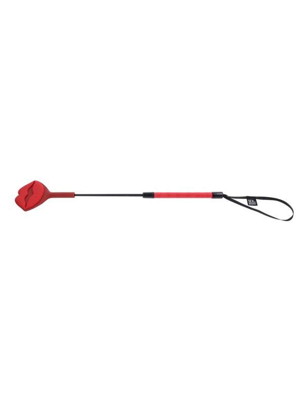 S&M Exs & Ohs Kiss Crop - Red Silicone Tipped Crop Whip Sportsheets