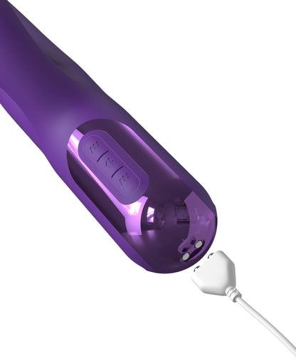 Fantasy For Her Super SoniX Thruster - Purple USB Rechargeable Thrusting Rabbit Vibrator Pipedream