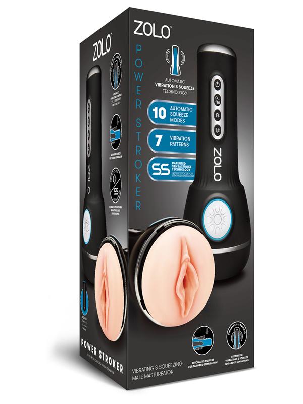 Zolo Power Stroker - Flesh USB Rechargeable Powered Masturbator Zolo