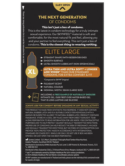 Skyn Elite large Condoms Ansell