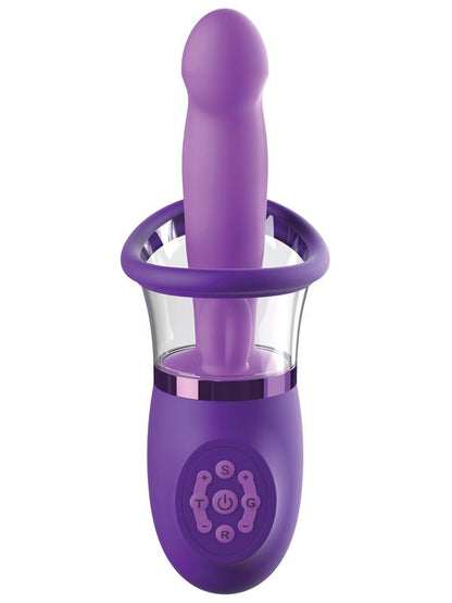 Fantasy For Her Ultimate Pleasure Pro Plus - Purple USB Rechargeable Sucking Licking & Flicking Vibrator Pipedream