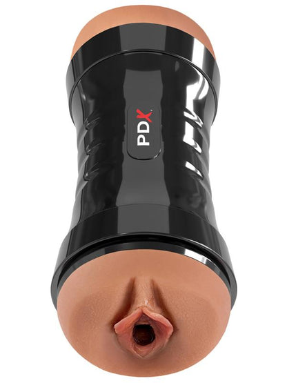 PDX Wet Pussies Super Flip-A-Pussy Over - Brown - Brown Dual Ended Stroker (Vagina & Ass) Pipedream