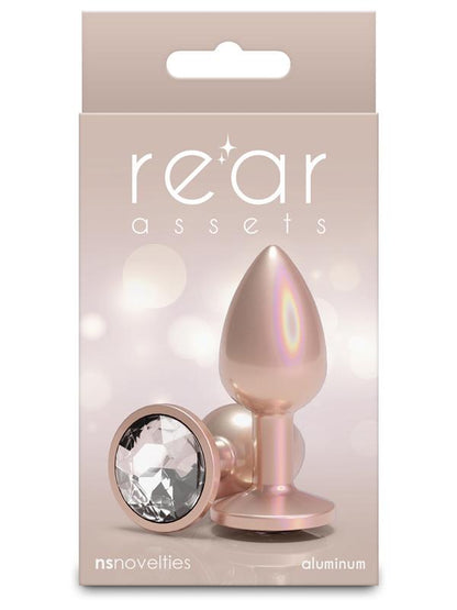Rear Assets Iridescent Champagne Small Clear NS Novelties