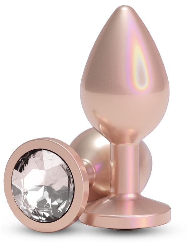 Rear Assets Iridescent Champagne Medium Clear NS Novelties