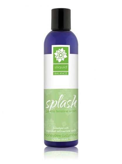 Sliquid Balance Splash Honeydew and Cucumber Gentle Feminine Wash 8.5oz Sliquid