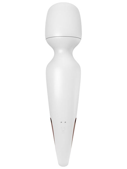 Satisfyer Wand-erland - White - White/Rose Gold USB Rechargeable Massage Wand Satisfyer