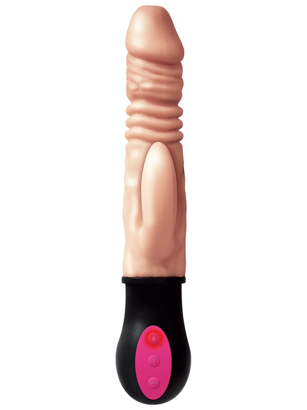 Natural Realskin Hot Cock Rotating Thruster White