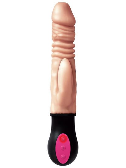 Natural Realskin Hot Cock Rotating Thruster White