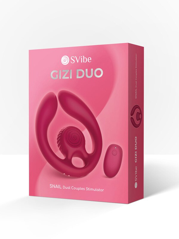 SVibe Snail Gizi Duo Couples Stimulator Burgundy SVibe