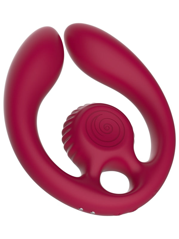 SVibe Snail Gizi Duo Couples Stimulator Burgundy SVibe